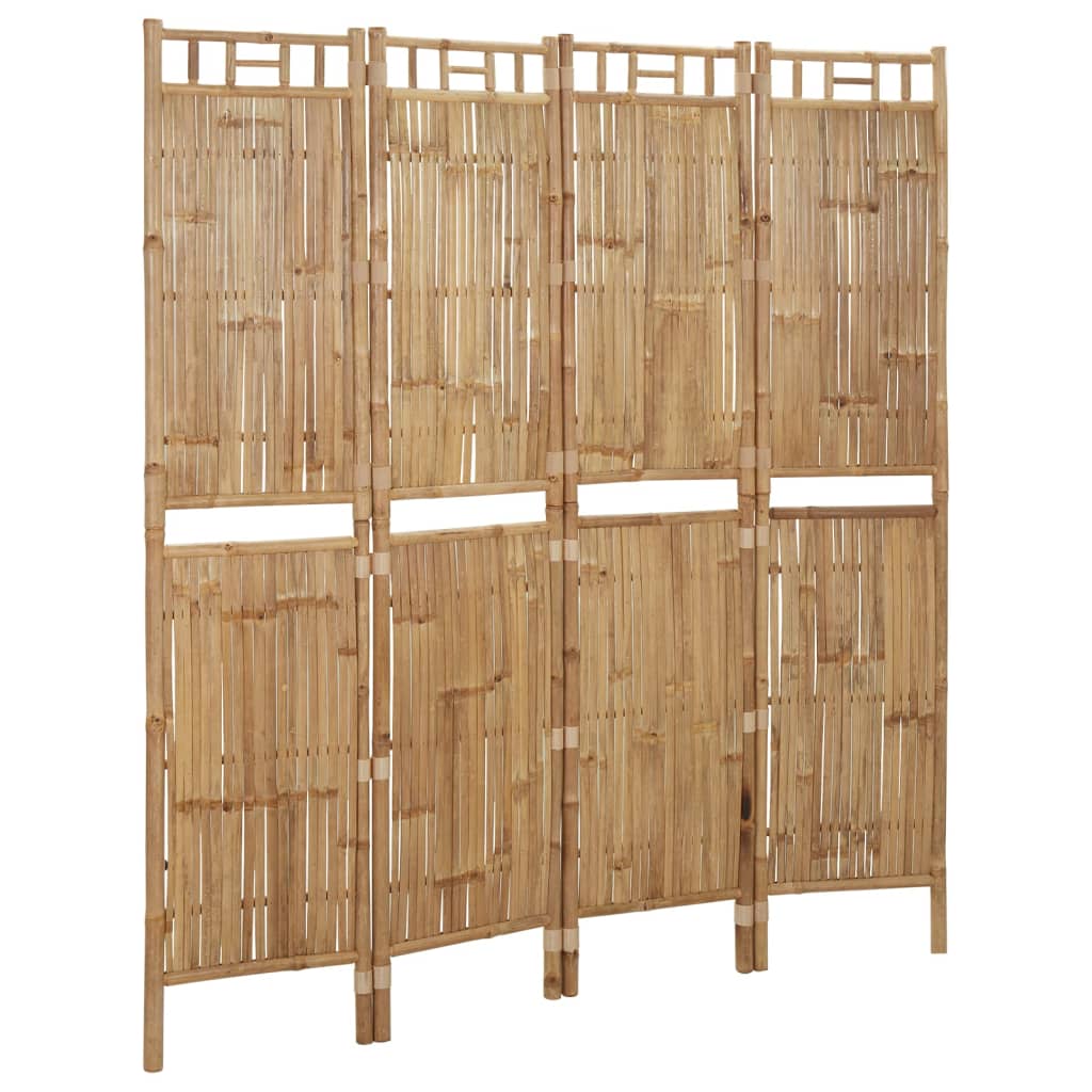 4-paneelinen tilanjakaja bambu 160x180 cm - Sisustajankoti.fi