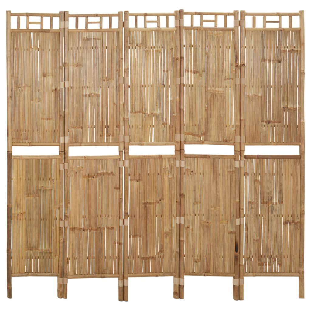 5-paneelinen tilanjakaja bambu 200x180 cm - Sisustajankoti.fi