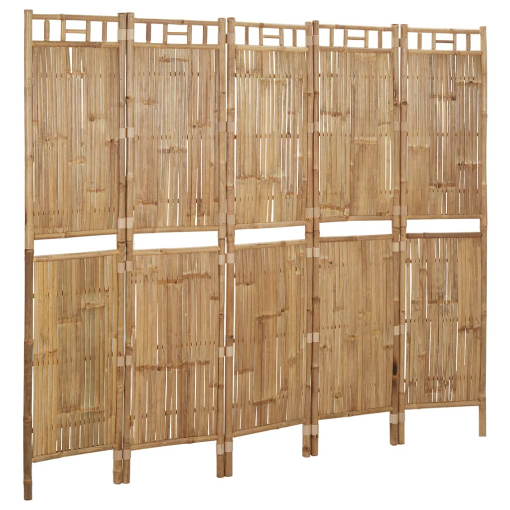 5-paneelinen tilanjakaja bambu 200x180 cm - Sisustajankoti.fi