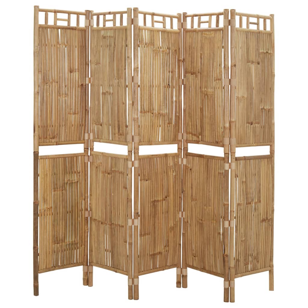 5-paneelinen tilanjakaja bambu 200x180 cm - Sisustajankoti.fi