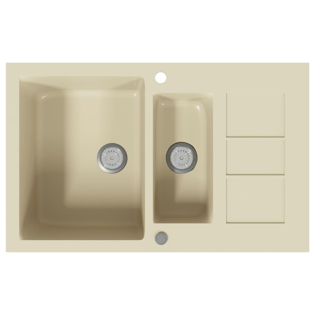 Keittiön tuplapesuallas graniitti beige - Sisustajankoti.fi