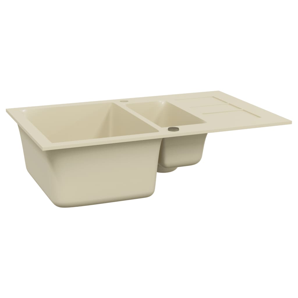 Keittiön tuplapesuallas graniitti beige - Sisustajankoti.fi