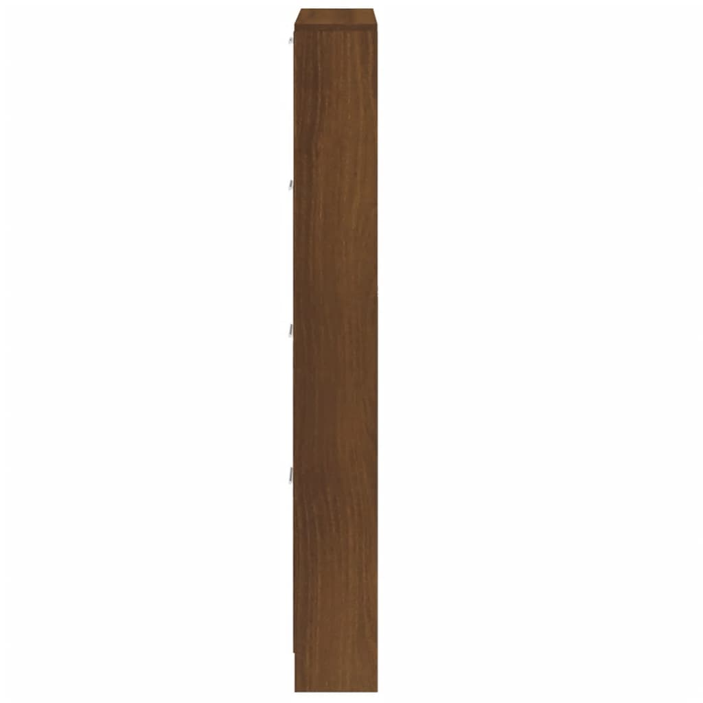 Kenkäkaappi ruskea tammi 59x17x150 cm tekninen puu - Sisustajankoti.fi