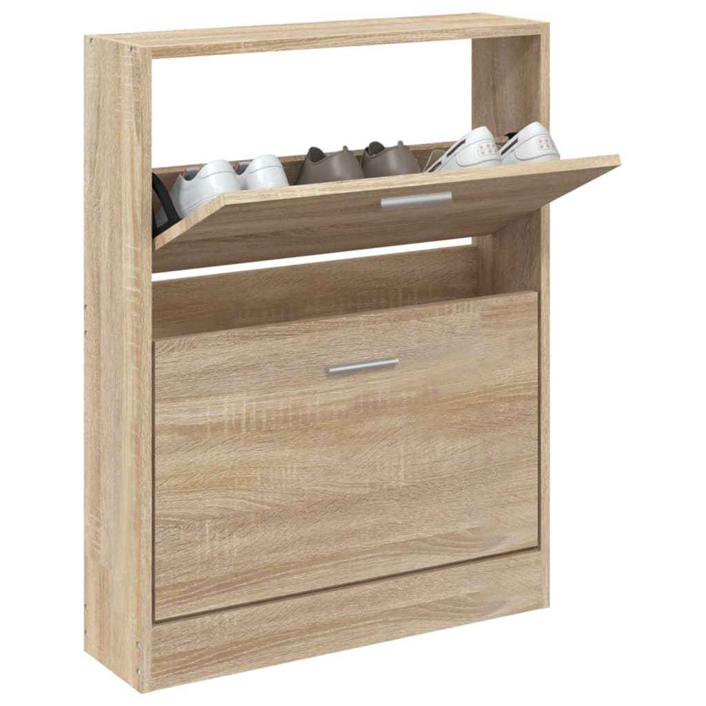Kenkäkaappi tammi 59x17x81 cm tekninen puu - Sisustajankoti.fi