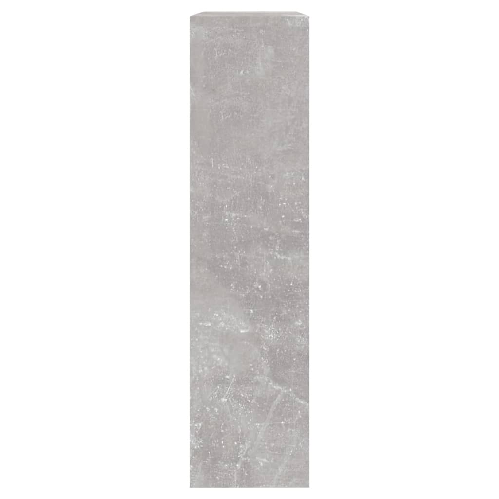 Kenkäkaappi peilillä 2-kerroksinen betoninharmaa 63x17x67 cm - Sisustajankoti.fi