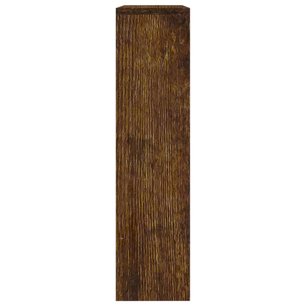 Kenkäkaappi peilillä 2-kerroksinen savutammi 63x17x67 cm - Sisustajankoti.fi