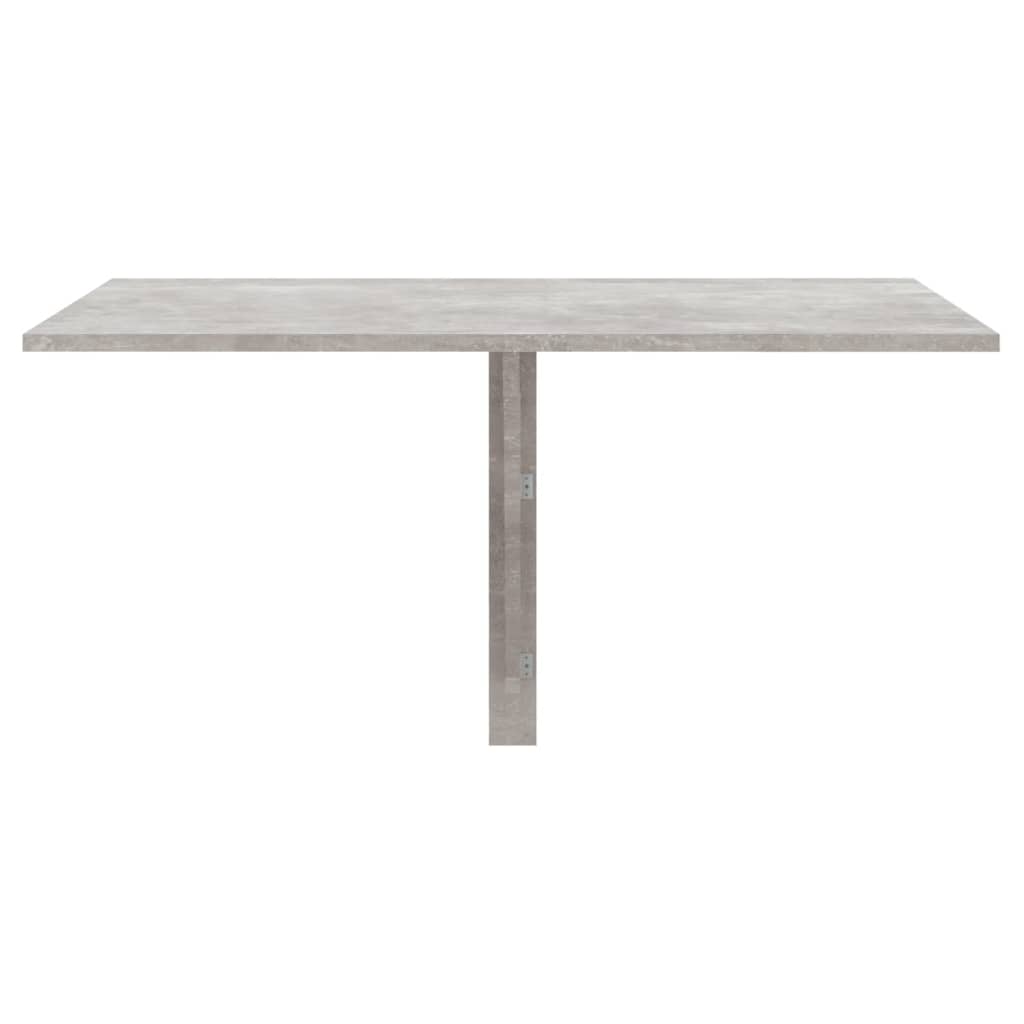 Klaffipöytä seinälle betoninharmaa 100x60x56 cm tekninen puu - Sisustajankoti.fi