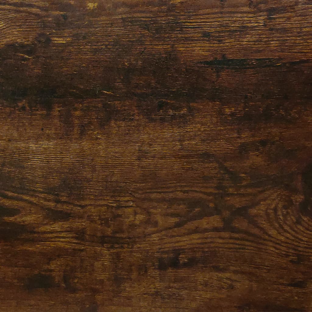 Työpöytä laatikolla ja kaapilla savutammi 100x40x73 cm puu - Sisustajankoti.fi