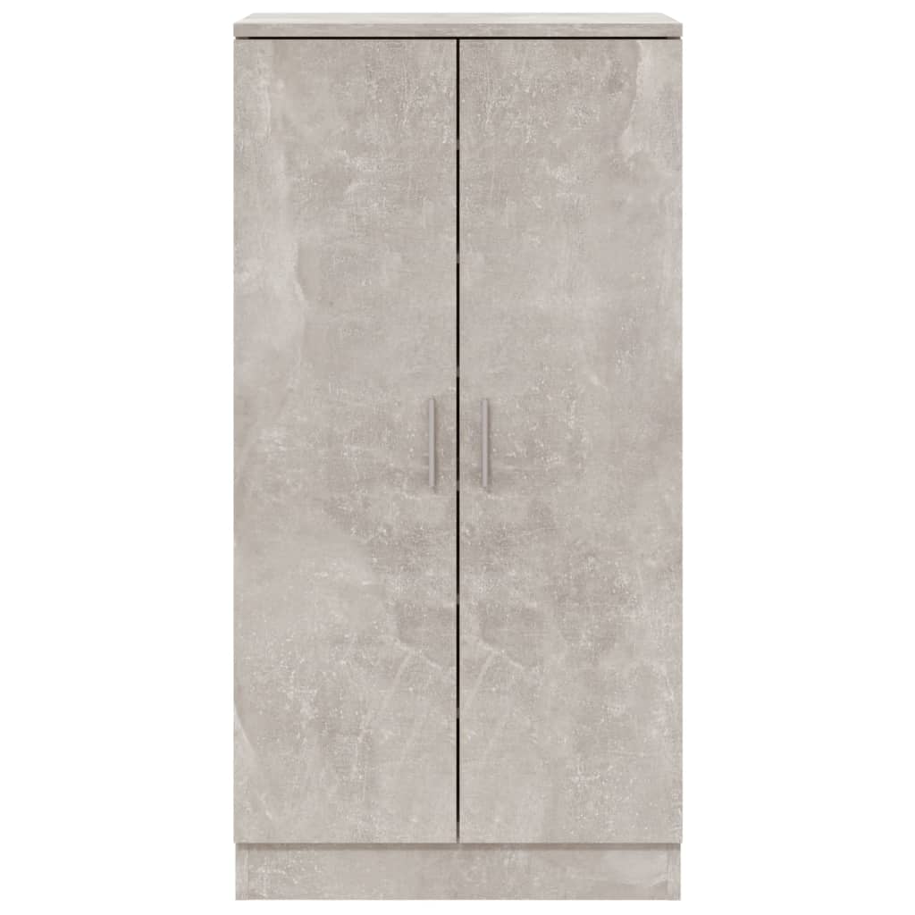 Kenkäkaappi betoninharmaa 55x35x108 cm tekninen puu - Sisustajankoti.fi