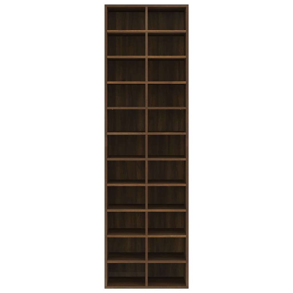 Kenkäteline ruskea tammi 54x34x183 cm tekninen puu - Sisustajankoti.fi
