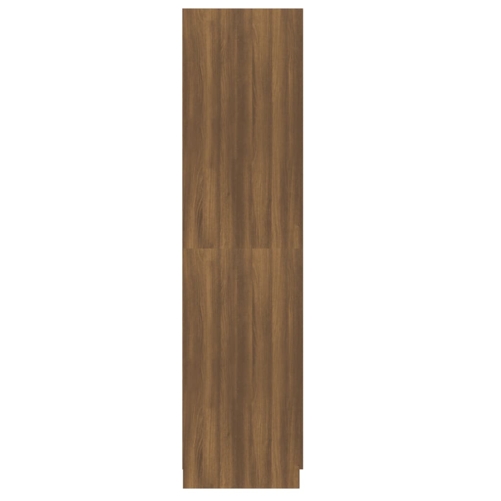 Vaatekaappi ruskea tammi 90x52x200 cm tekninen puu - Sisustajankoti.fi