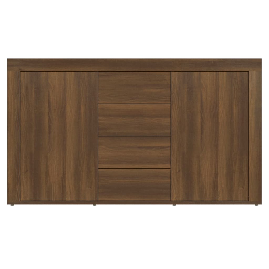 Senkki ruskea tammi 120x36x69 cm tekninen puu - Sisustajankoti.fi