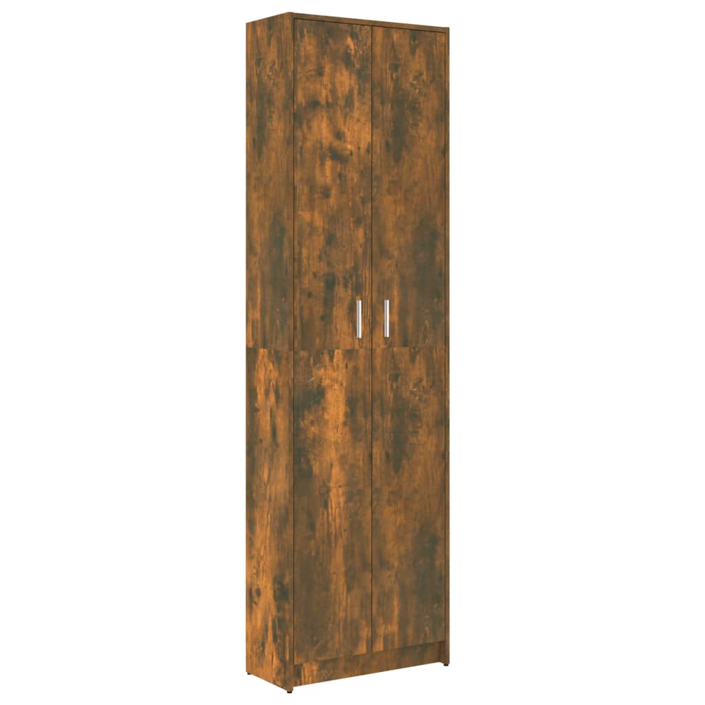 Eteisen vaatekaappi savutammi 55x25x189 cm tekninen puu - Sisustajankoti.fi