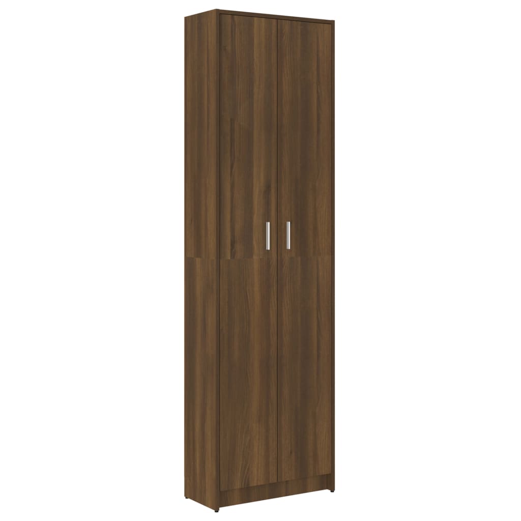 Eteisen vaatekaappi ruskea tammi 55x25x189 cm tekninen puu - Sisustajankoti.fi