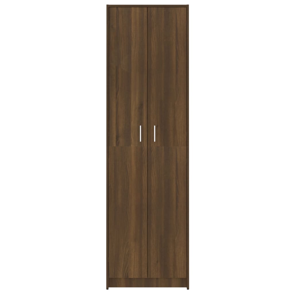 Eteisen vaatekaappi ruskea tammi 55x25x189 cm tekninen puu - Sisustajankoti.fi