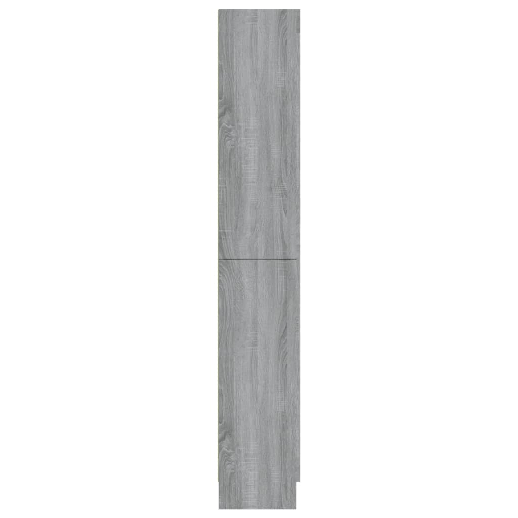 Vitriinikaappi harmaa Sonoma 82,5x30,5x185,5 cm tekninen puu - Sisustajankoti.fi