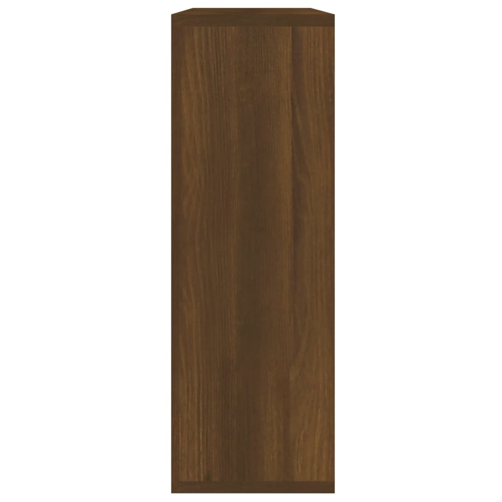 Seinähylly ruskea tammi 104x20x58,5 cm tekninen puu - Sisustajankoti.fi