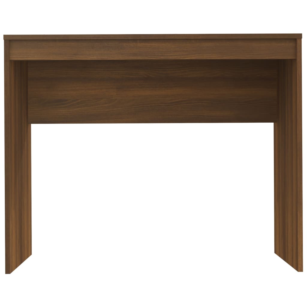 Työpöytä ruskea tammi 90x40x72 cm tekninen puu - Sisustajankoti.fi