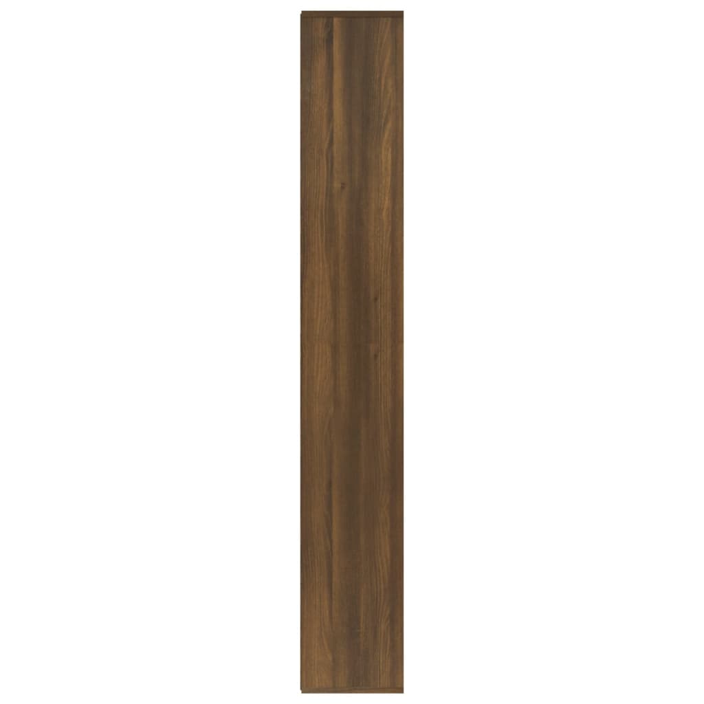 Kirjahylly ruskea tammi 155x24x160 cm - Sisustajankoti.fi