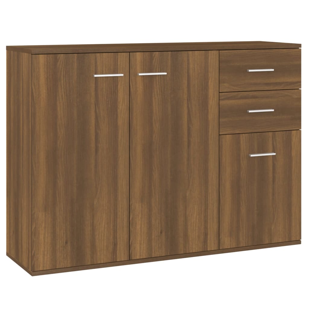 Senkki ruskea tammi 105x30x75 cm tekninen puu - Sisustajankoti.fi