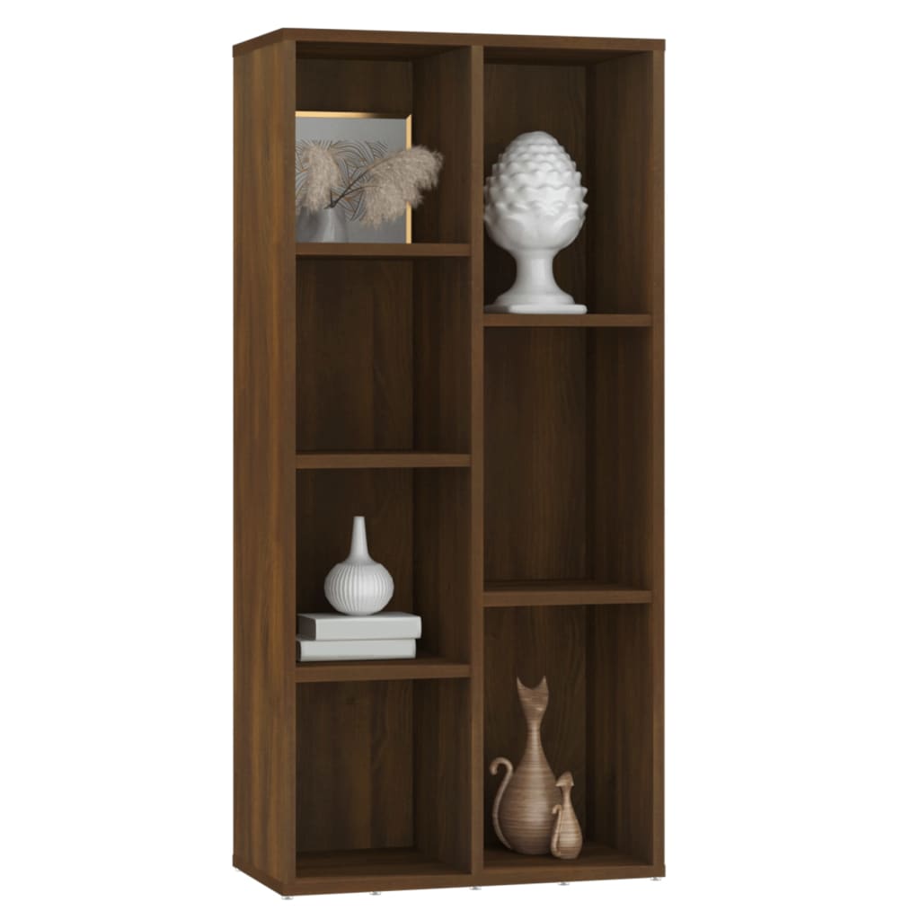Kirjahylly ruskea tammi 50x25x106 cm - Sisustajankoti.fi
