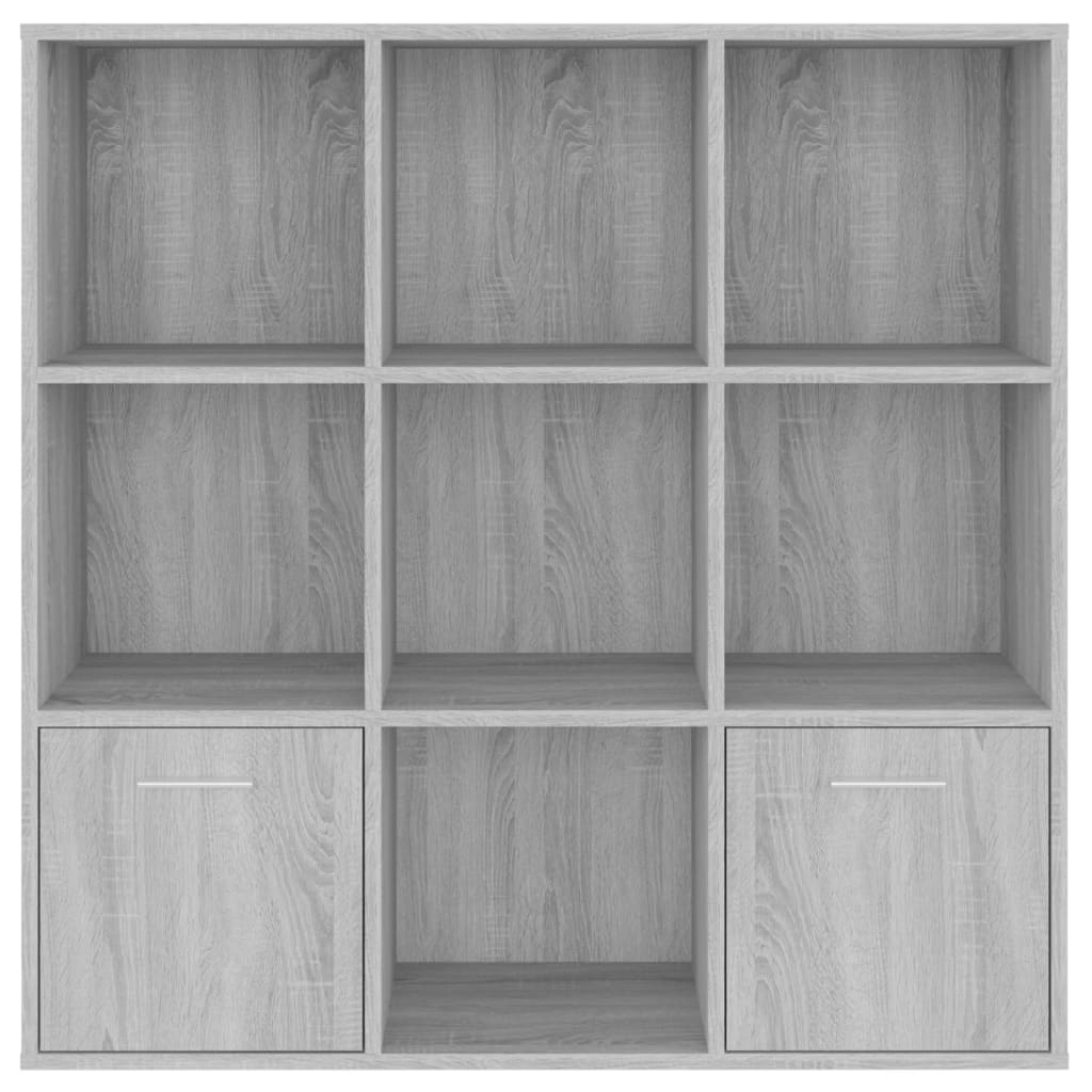 Kirjahylly harmaa Sonoma 98x30x98 cm - Sisustajankoti.fi