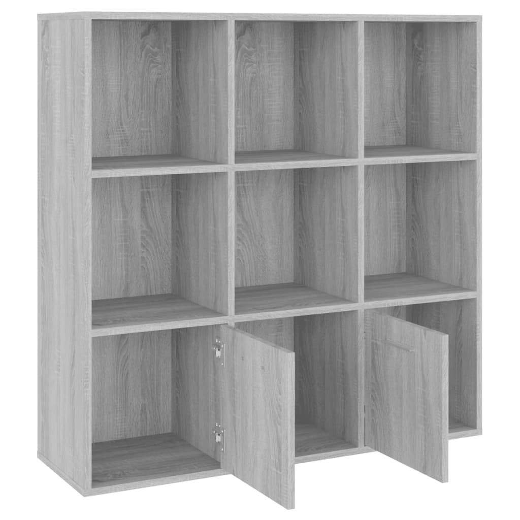Kirjahylly harmaa Sonoma 98x30x98 cm - Sisustajankoti.fi