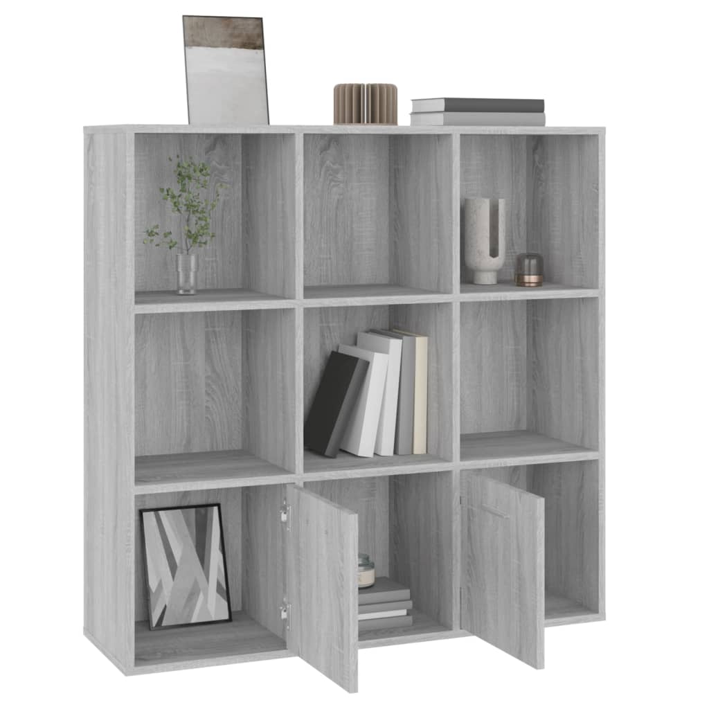 Kirjahylly harmaa Sonoma 98x30x98 cm - Sisustajankoti.fi