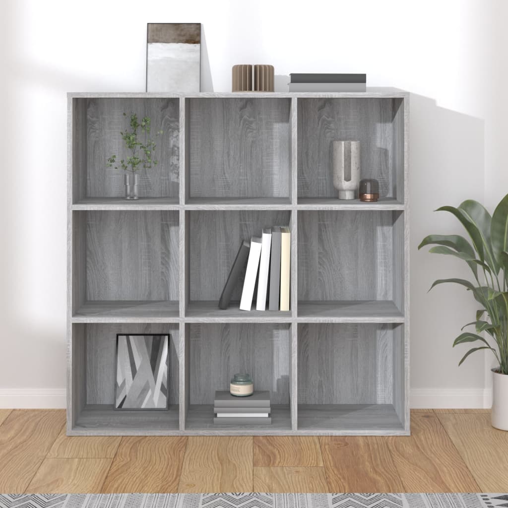 Kirjahylly harmaa Sonoma 98x30x98 cm - Sisustajankoti.fi