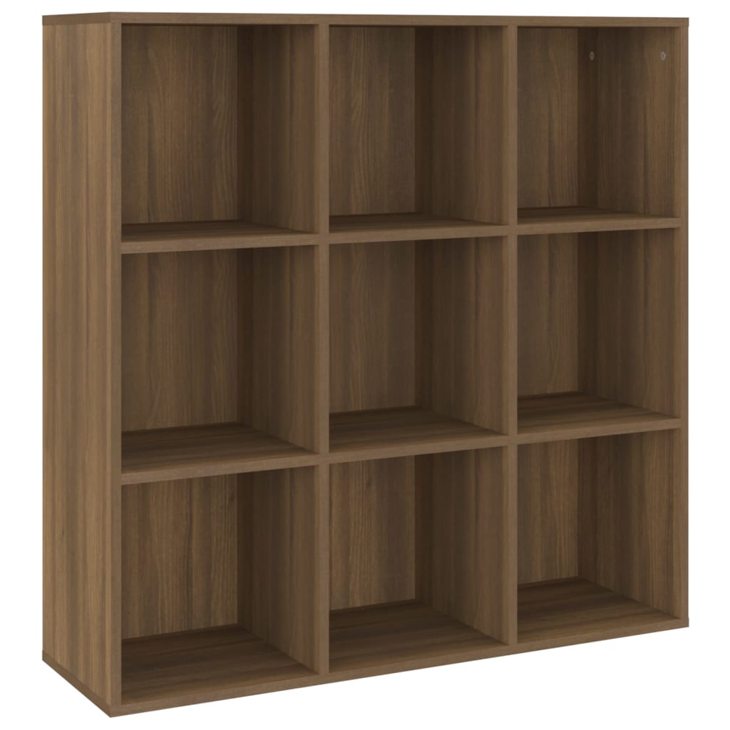 Kirjahylly ruskea tammi 98x30x98 cm - Sisustajankoti.fi