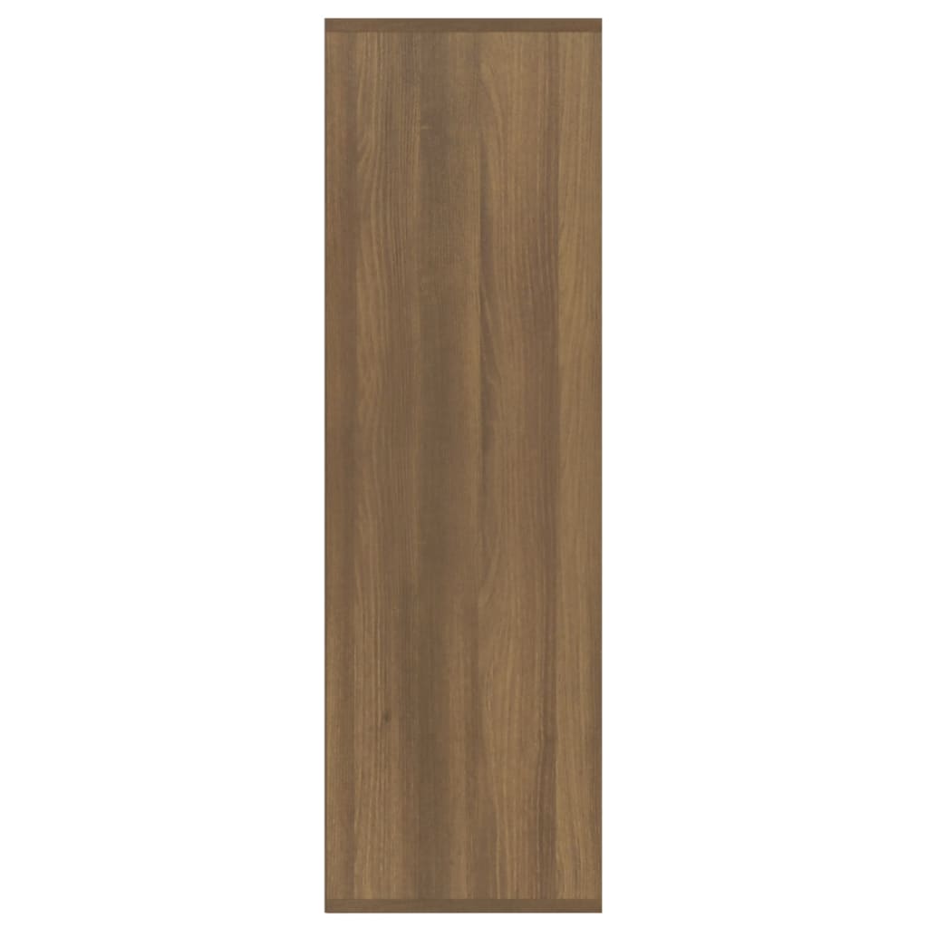 Kirjahylly ruskea tammi 98x30x98 cm - Sisustajankoti.fi
