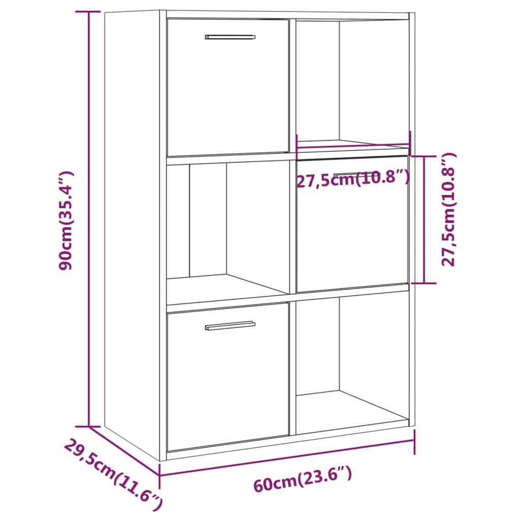 Säilytyskaappi ruskea tammi 60x29,5x90 cm - Sisustajankoti.fi