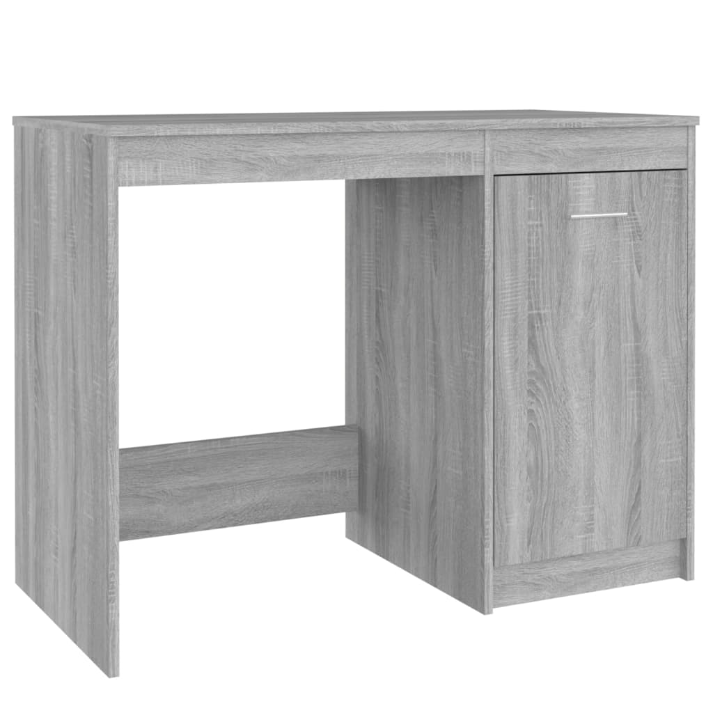 Työpöytä harmaa Sonoma 100x50x76 cm tekninen puu - Sisustajankoti.fi