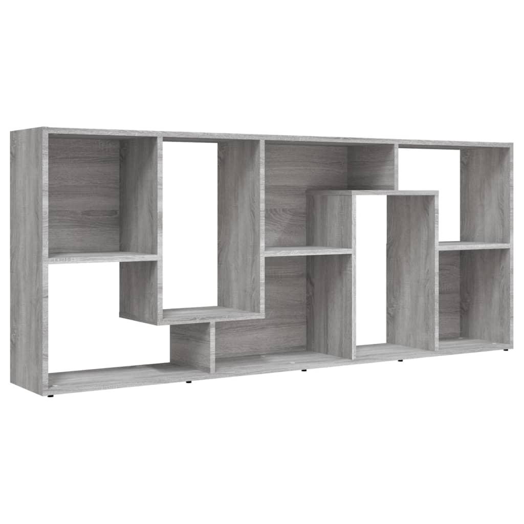 Kirjahylly harmaa Sonoma 67x24x161 cm tekninen puu - Sisustajankoti.fi