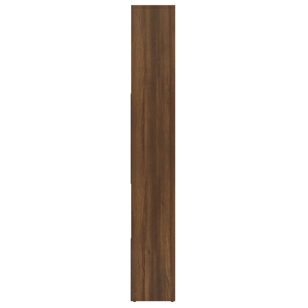 Kirjahylly ruskea tammi 67x24x161 cm tekninen puu - Sisustajankoti.fi