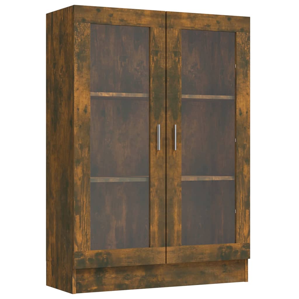Vitriinikaappi savutammi 82,5x30,5x115 cm tekninen puu - Sisustajankoti.fi