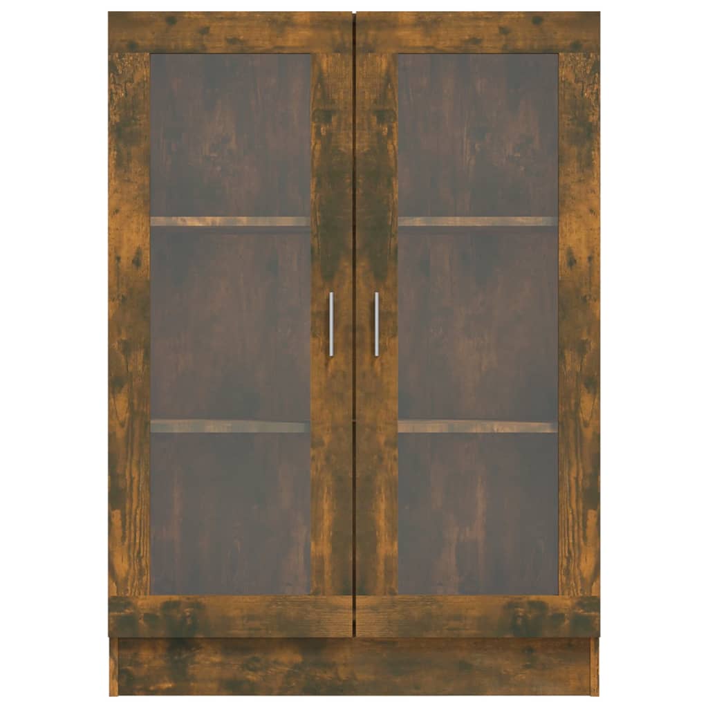 Vitriinikaappi savutammi 82,5x30,5x115 cm tekninen puu - Sisustajankoti.fi