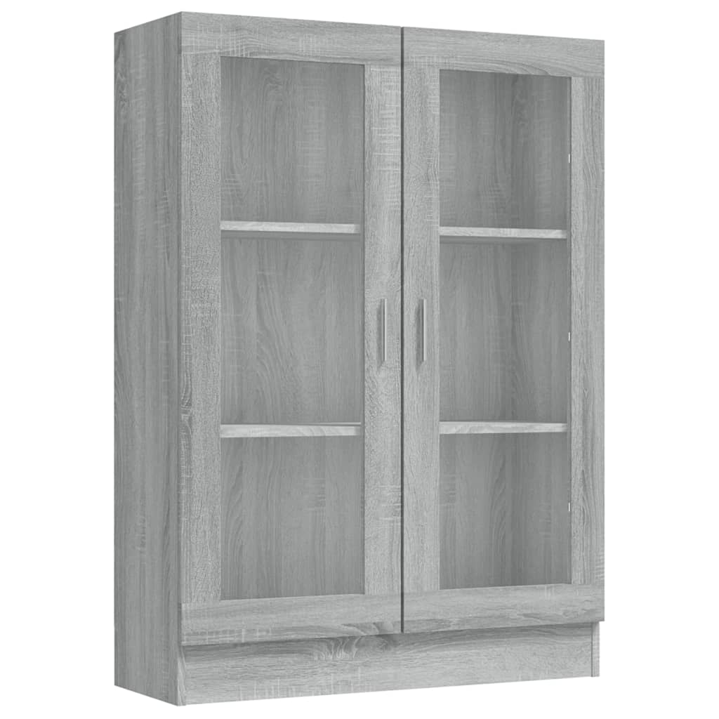 Vitriinikaappi harmaa Sonoma 82,5x30,5x115 cm tekninen puu - Sisustajankoti.fi