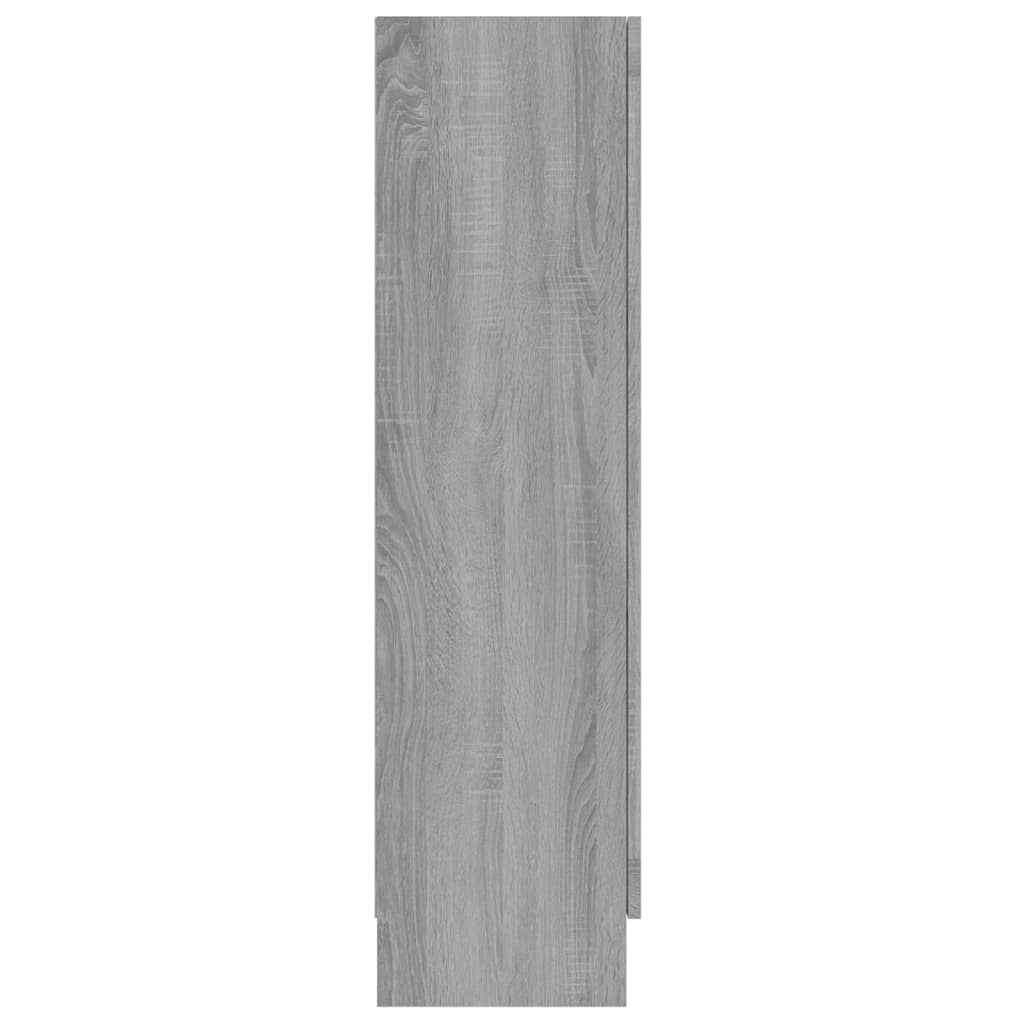 Vitriinikaappi harmaa Sonoma 82,5x30,5x115 cm tekninen puu - Sisustajankoti.fi
