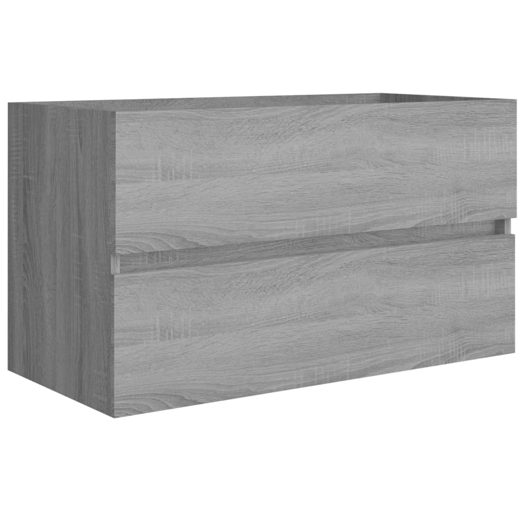 Allaskaappi harmaa Sonoma 80x38,5x45 cm tekninen puu - Sisustajankoti.fi