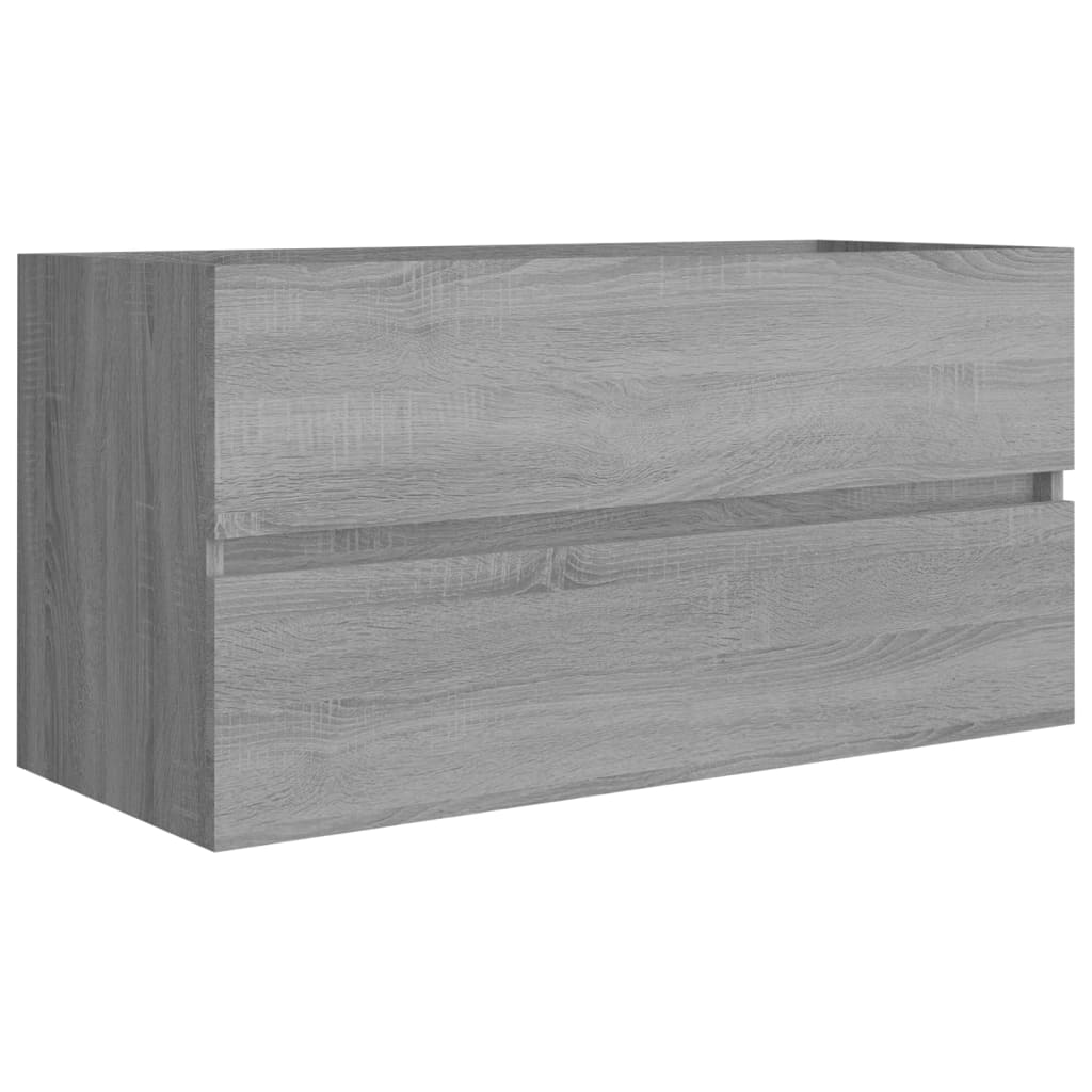 Allaskaappi harmaa Sonoma 90x38,5x45 cm tekninen puu - Sisustajankoti.fi