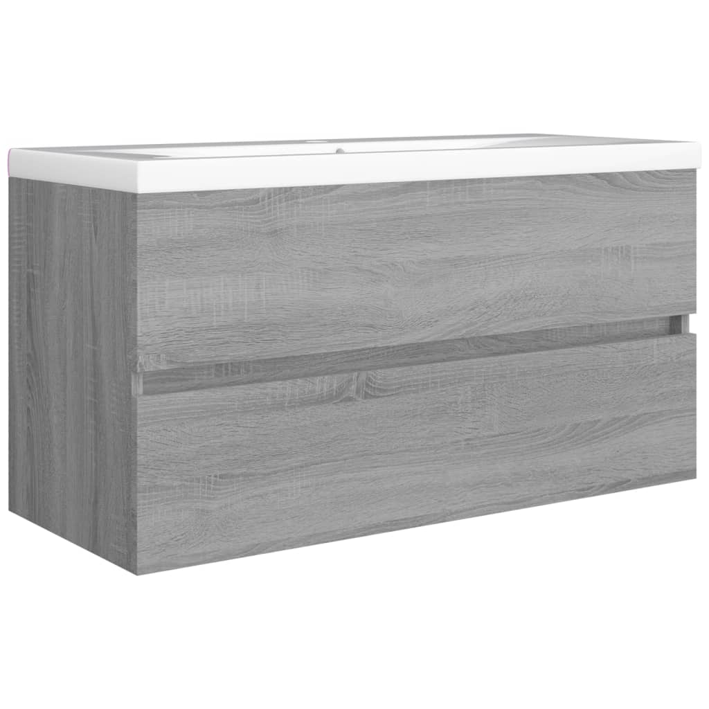 Allaskaappi harmaa Sonoma 90x38,5x45 cm tekninen puu - Sisustajankoti.fi