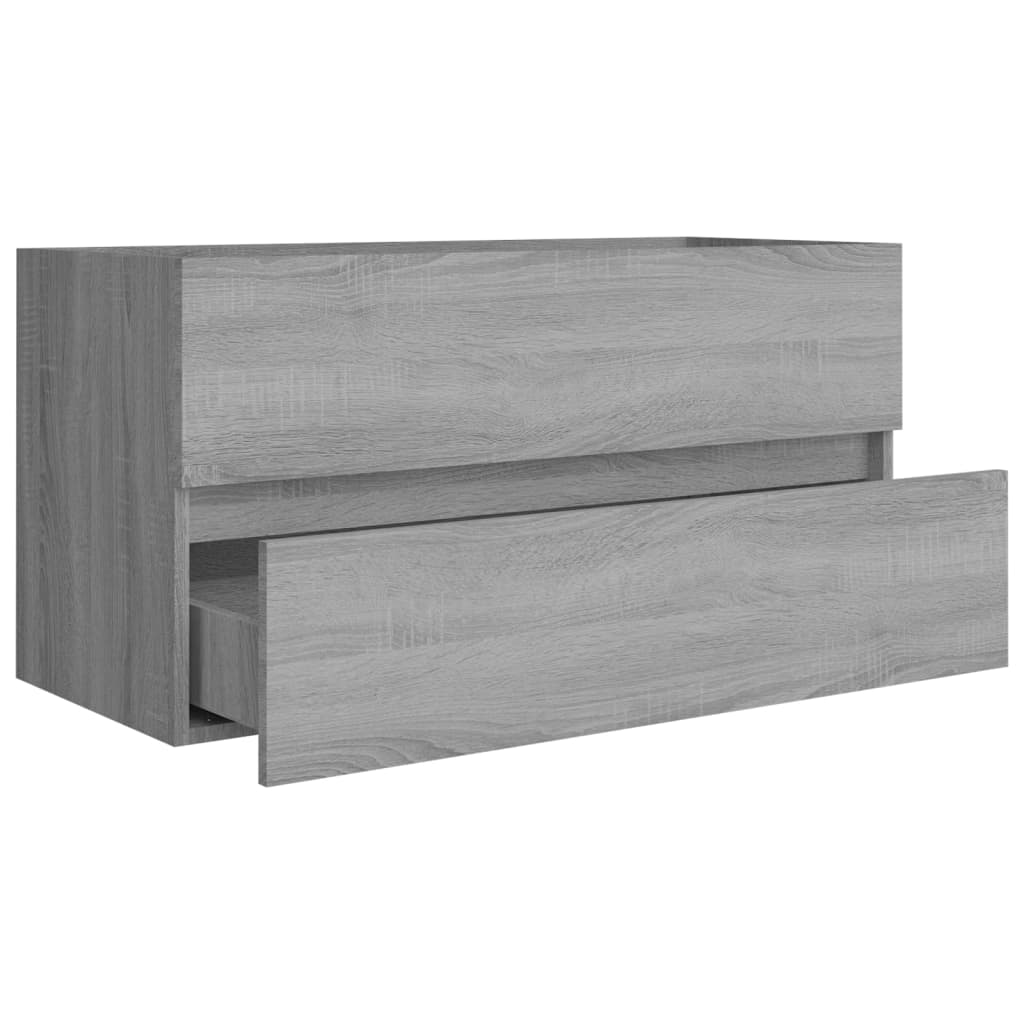 Allaskaappi harmaa Sonoma 90x38,5x45 cm tekninen puu - Sisustajankoti.fi