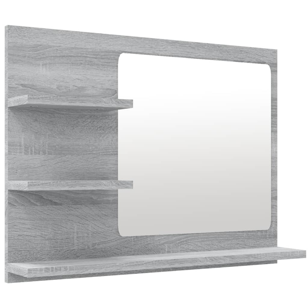 Kylpyhuoneen peili harmaa Sonoma 60x10,5x45 cm tekninen puu - Sisustajankoti.fi