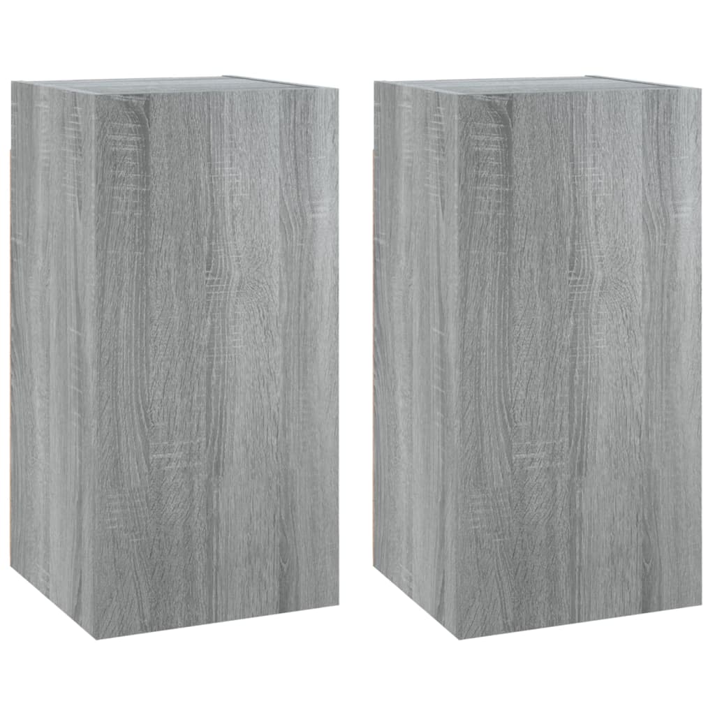 TV-tasot 2 kpl harmaa Sonoma 30,5x30x60 cm - Sisustajankoti.fi