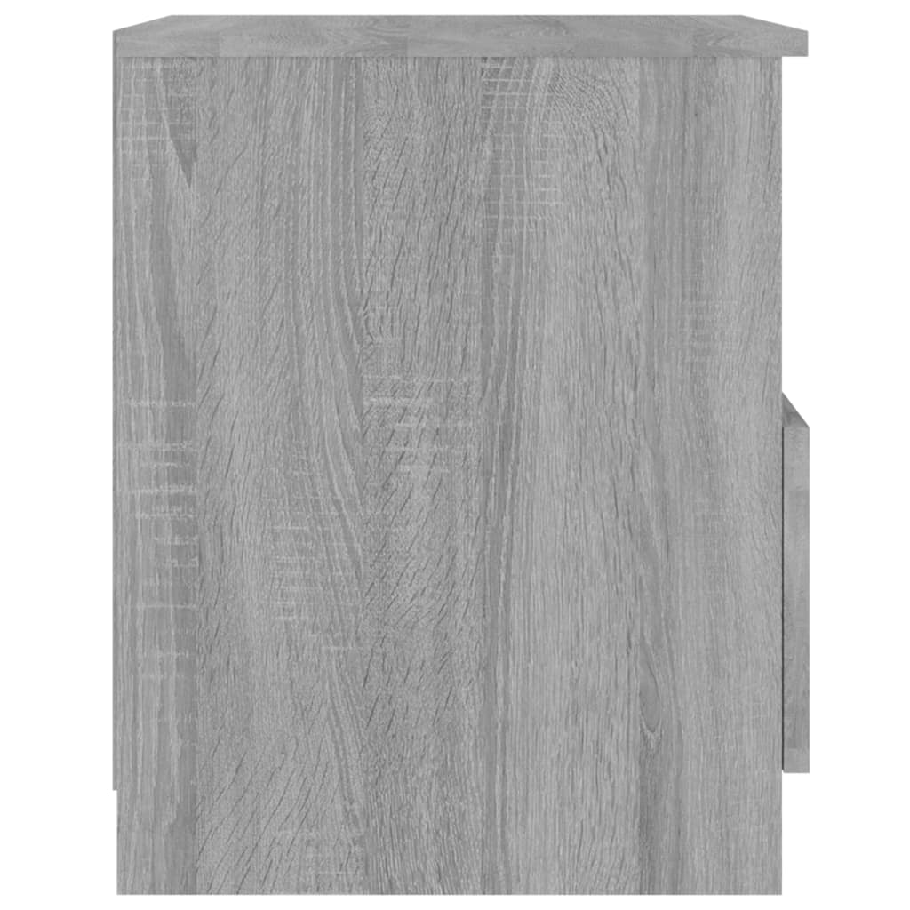 Yöpöydät 2 kpl harmaa Sonoma 40x40x50 cm tekninen puu - Sisustajankoti.fi