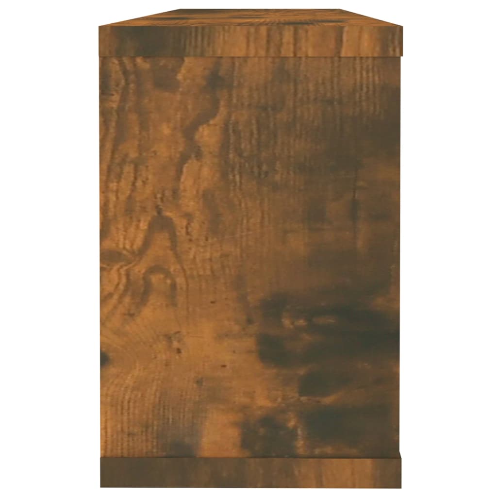 Seinäkuutiohyllyt 4 kpl savutammi 60x15x23 cm tekninen puu - Sisustajankoti.fi