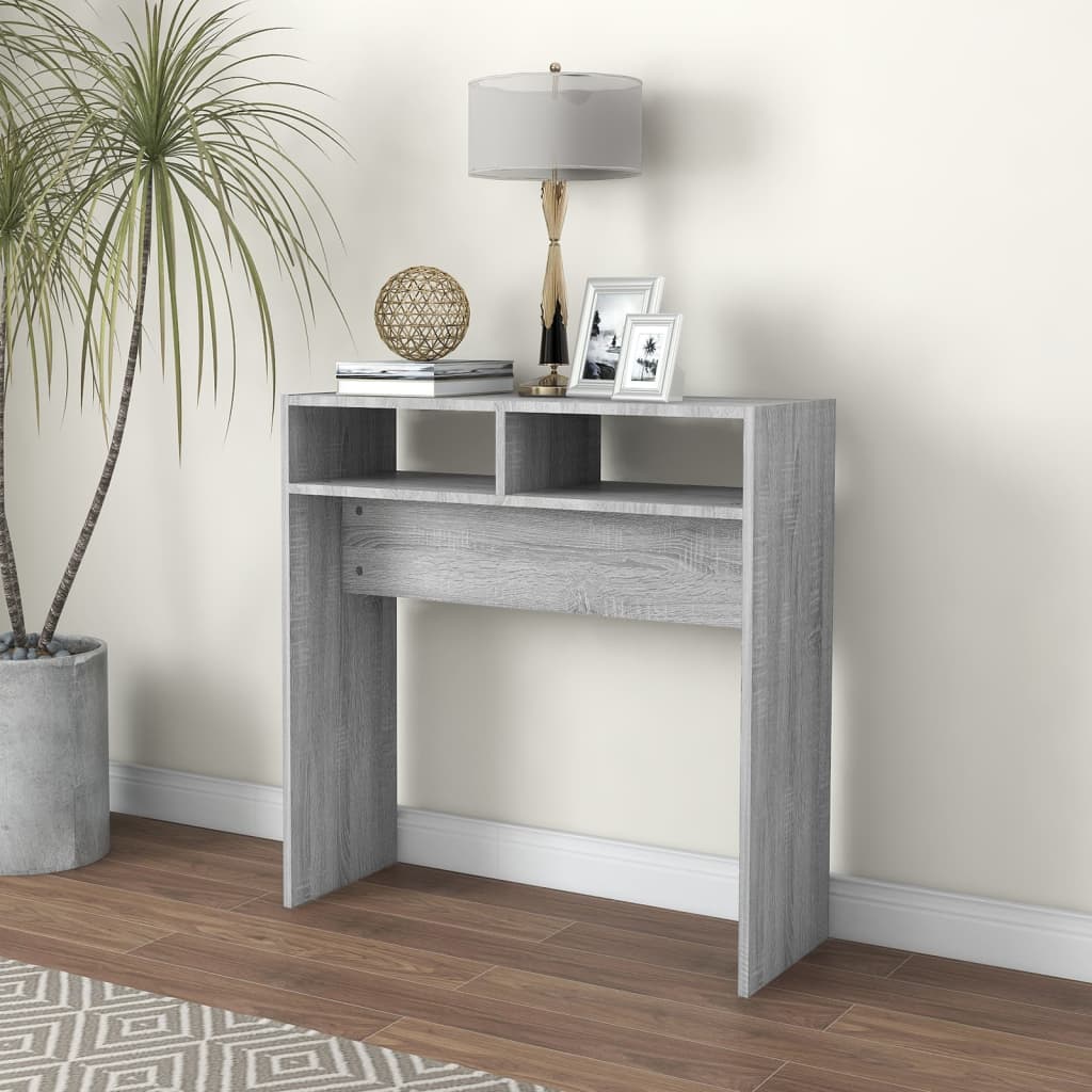 Konsolipöytä harmaa Sonoma 78x30x80 cm tekninen puu - Sisustajankoti.fi
