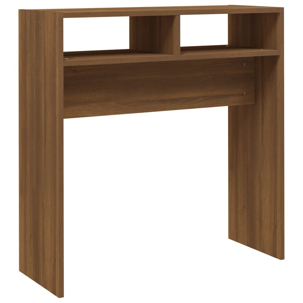 Konsolipöytä ruskea tammi 78x30x80 cm tekninen puu - Sisustajankoti.fi