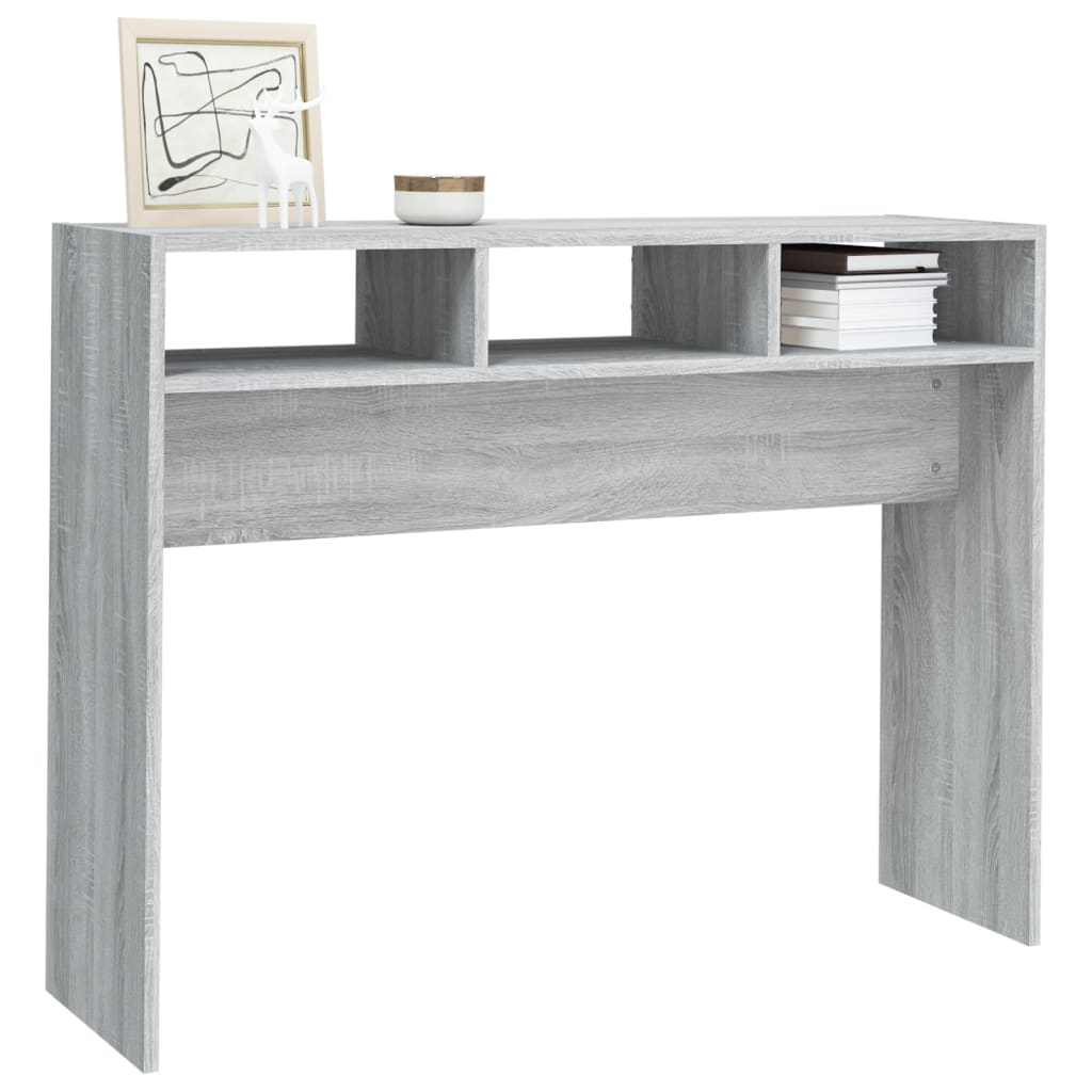 Konsolipöytä harmaa Sonoma 105x30x80 cm tekninen puu - Sisustajankoti.fi